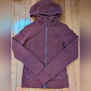LULULEMON Heathered Red Full Zip Scuba